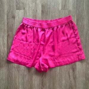 NWT Victoria's Secret Double Layer Chiffon Shorts Pink Size Large